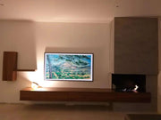 Efesto Angolo - Caminetto a bioetanolo per angolo sinistro o destro, lunghezza 80 cm - Efesto Home