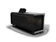 Kalfire E-one 130C D - caminetto elettrico da incasso, modello angolo destro