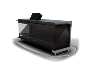 Kalfire E-one 100S - caminetto elettrico da incasso, modello trifacciale