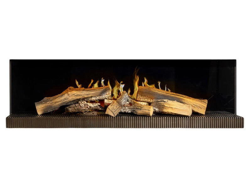 Kalfire E-Series 120 cm – Elektrokamin mit offenem Holz- und Flammenbild
