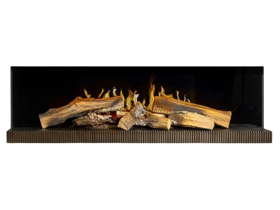 Kalfire E-Series 120 cm – Elektrokamin mit offenem Holz- und Flammenbild