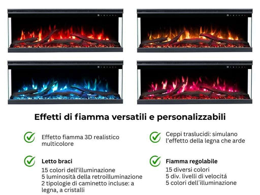 Aflamo Unique Pro - caminetto elettrico