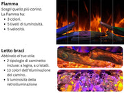 Aflamo Inserto 3D - caminetto elettrico da incasso