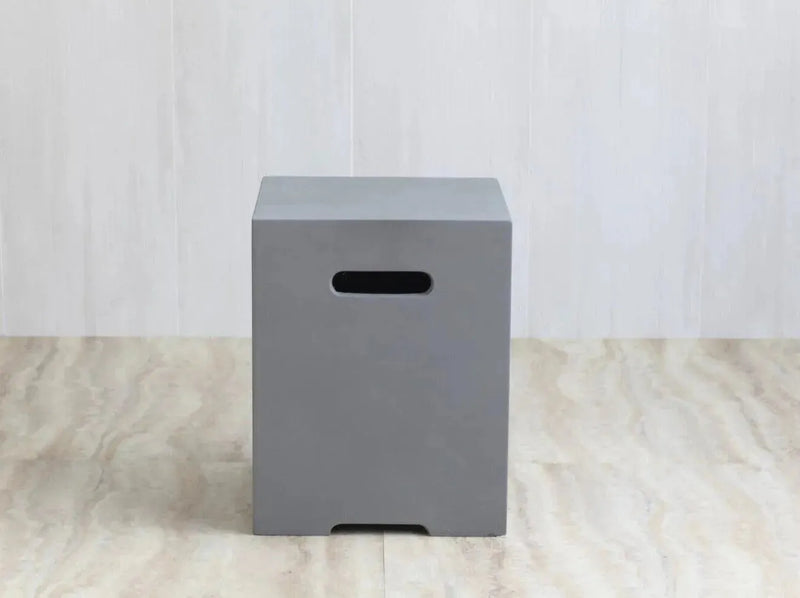 Elementi Mobiletto portabombola quadrato, grigio leggero - Efesto Home
