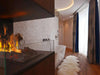 The Flame Wood - bruciatore, effetto fiamme e legna decorativa, ad acqua nebulizzata - Efesto Home