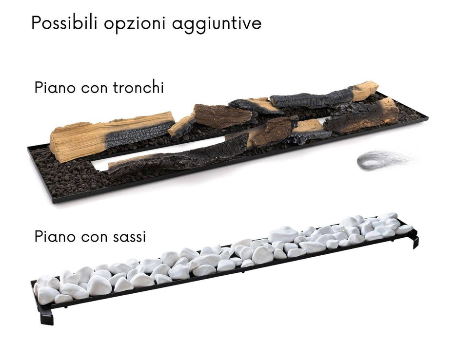 Planika Isola - camino a bioetanolo da incasso con bruciatore automatico