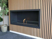 Efesto Frontale - Caminetto a bioetanolo con vista frontale, lunghezza 110 cm - Efesto Home