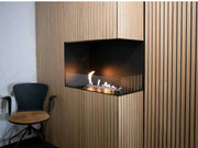 Efesto Angolo - Caminetto a bioetanolo per angolo sinistro o destro, lunghezza 120 cm - Efesto Home