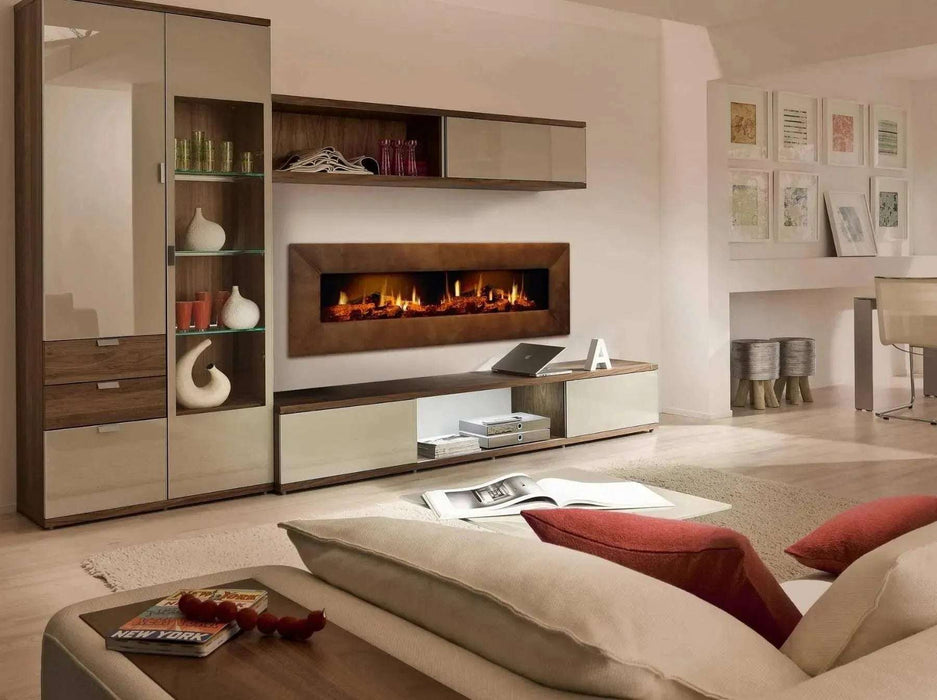 The Flame Movie Star da incasso -  caminetto a effetto fuoco con effetti 3D e legno decorativo - Efesto Home