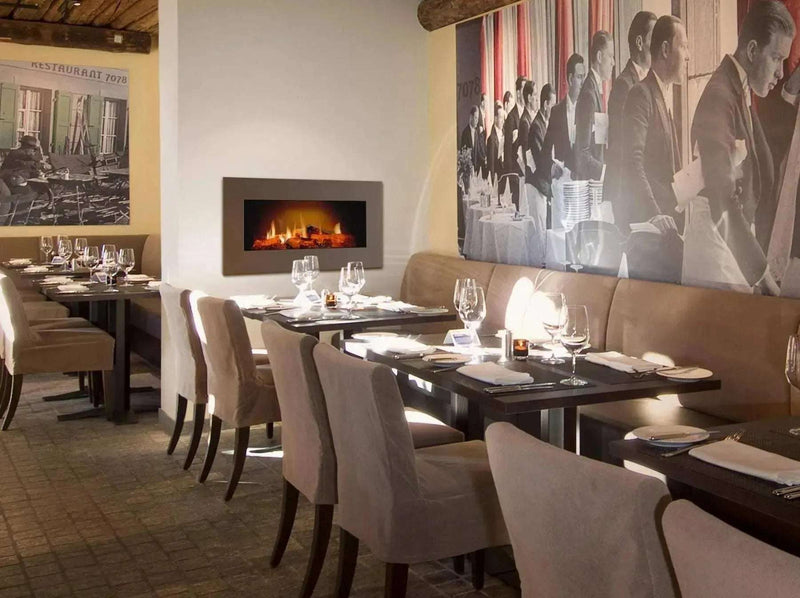 The Flame Movie Star da incasso -  caminetto a effetto fuoco con effetti 3D e legno decorativo - Efesto Home