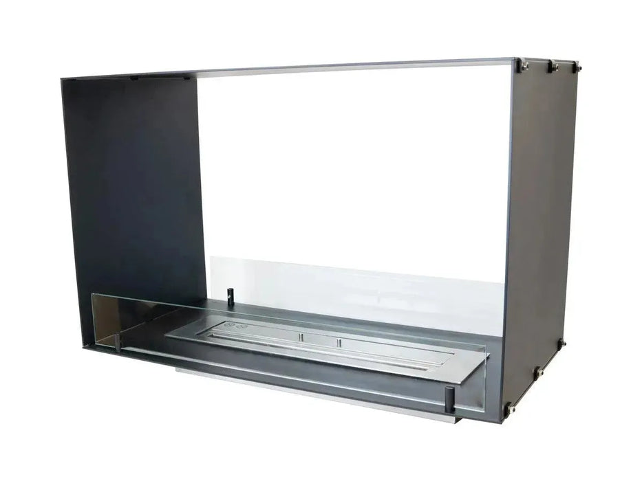 Efesto Bifacciale - Caminetto a bioetanolo con vista bifacciale, in varie misure, lunghezza 80 cm - Efesto Home