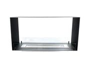 Efesto Bifacciale - Caminetto a bioetanolo con vista bifacciale, lunghezza 80 cm - Efesto Home