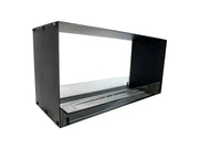 Efesto Bifacciale - Caminetto a bioetanolo con vista bifacciale, lunghezza 80 cm - Efesto Home