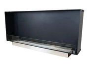 Efesto Frontale - Caminetto a bioetanolo con vista frontale, lunghezza 140 cm - Efesto Home