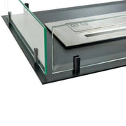 Efesto Forma U - Caminetto a bioetanolo con vista su tre lati, lunghezza 80 cm - Efesto Home