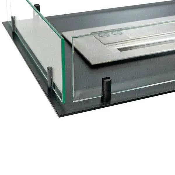 Efesto Forma U - Caminetto a bioetanolo con vista su tre lati, lunghezza 80 cm - Efesto Home