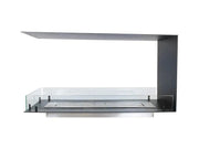 Efesto Forma U - Caminetto a bioetanolo con vista su tre lati, lunghezza 100 cm - Efesto Home