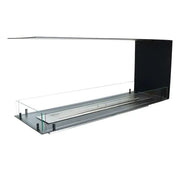 Efesto Forma U - Caminetto a bioetanolo con vista su tre lati, lunghezza 110 cm - Efesto Home
