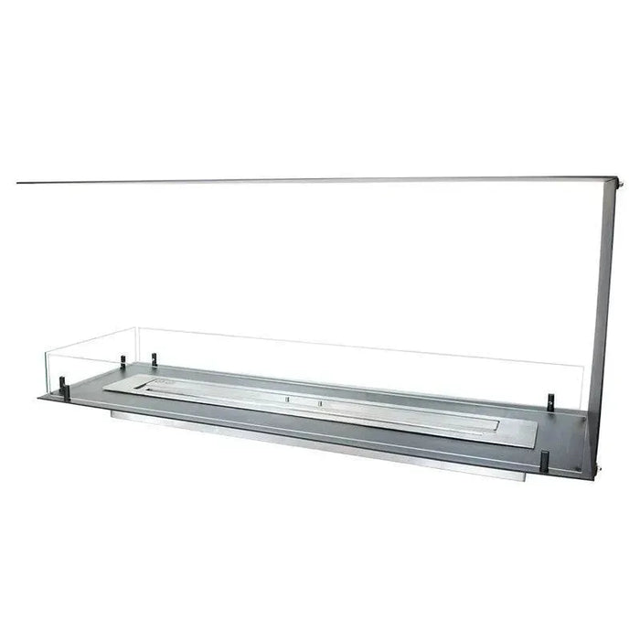 Efesto Forma U - Caminetto a bioetanolo con vista su tre lati, lunghezza 120 cm - Efesto Home