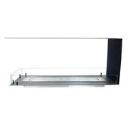 Efesto Forma U - Caminetto a bioetanolo con vista su tre lati, lunghezza 110 cm - Efesto Home