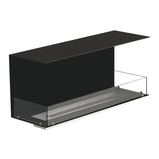 Efesto Forma C - Caminetto a bioetanolo con vista su tre lati, lunghezza 120 cm - Efesto Home