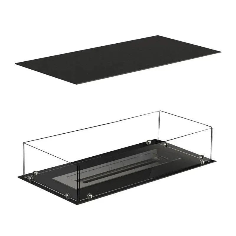 Efesto Isola - Caminetto a bioetanolo con vista su 4 lati, lunghezza 80 cm - Efesto Home