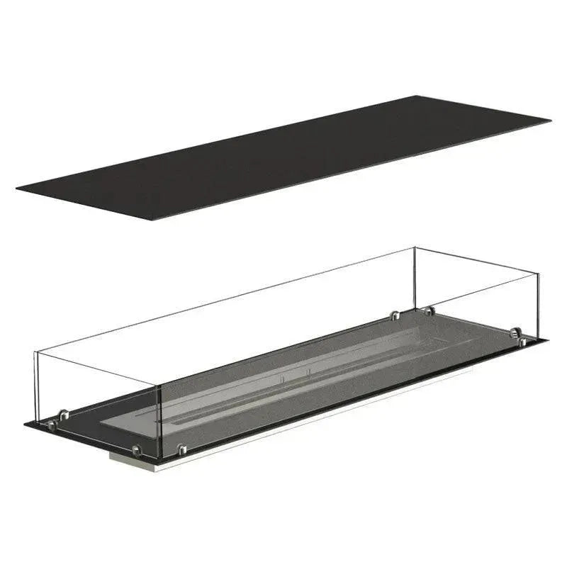 Efesto Isola - Caminetto a bioetanolo con vista su 4 lati, lunghezza 120 cm - Efesto Home