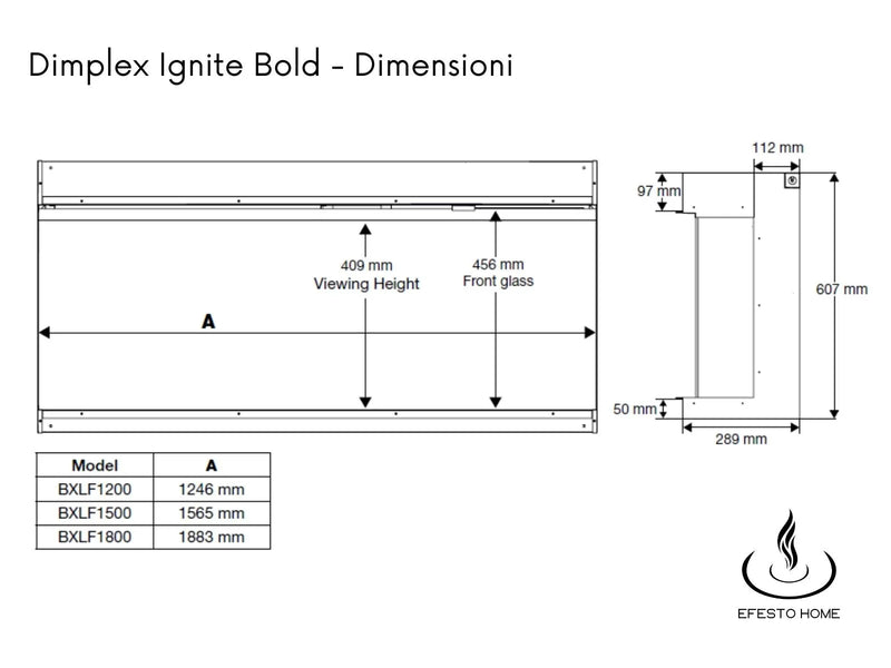 Ignite Bold - Elektrischer Einbaukamin