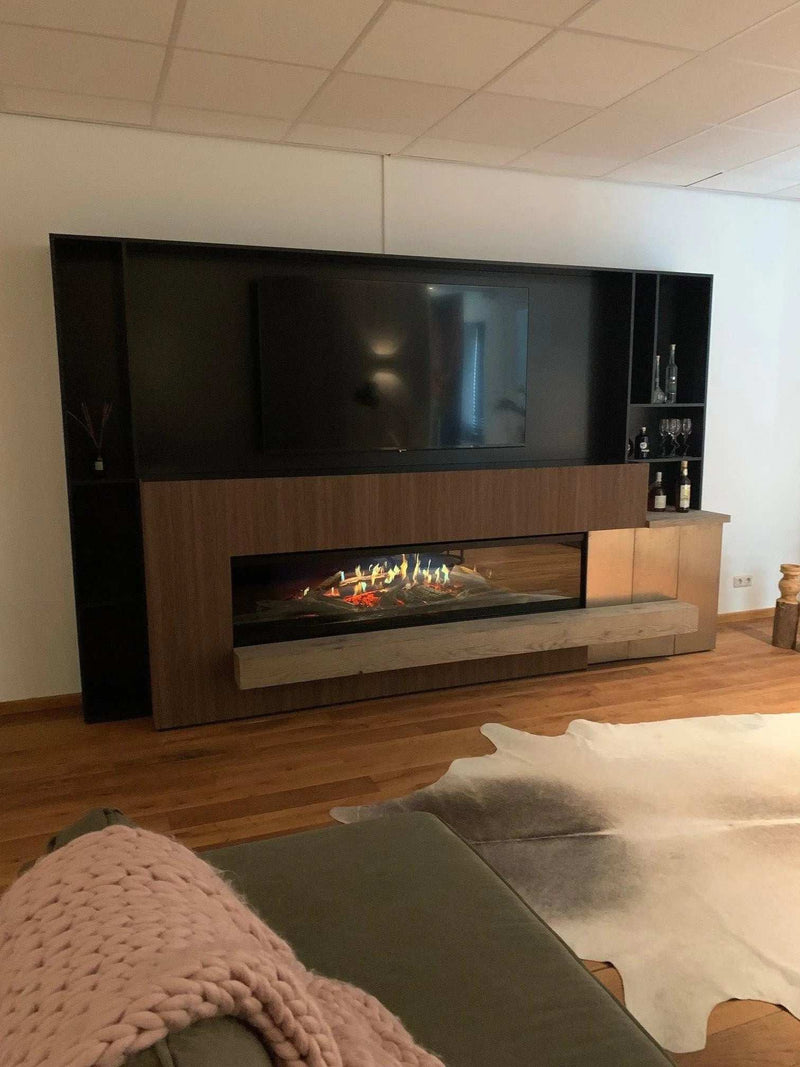Kalfire E-one 190F - caminetto elettrico da incasso, modello frontale