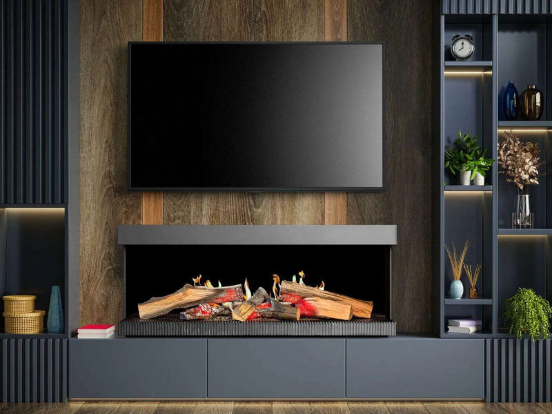 Kalfire E-Series 120 cm - caminetto elettrico con fiamma realistica