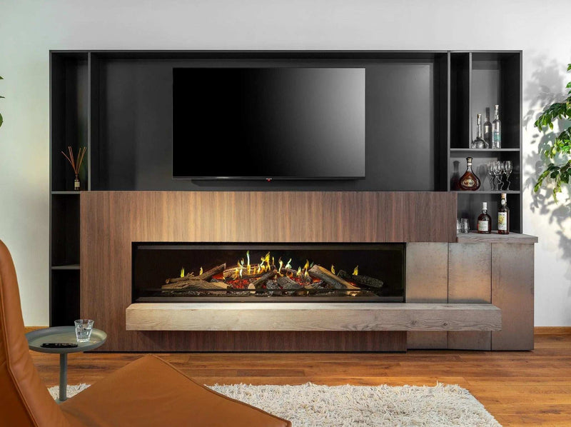Kalfire E-one 190F - caminetto elettrico da incasso, modello frontale