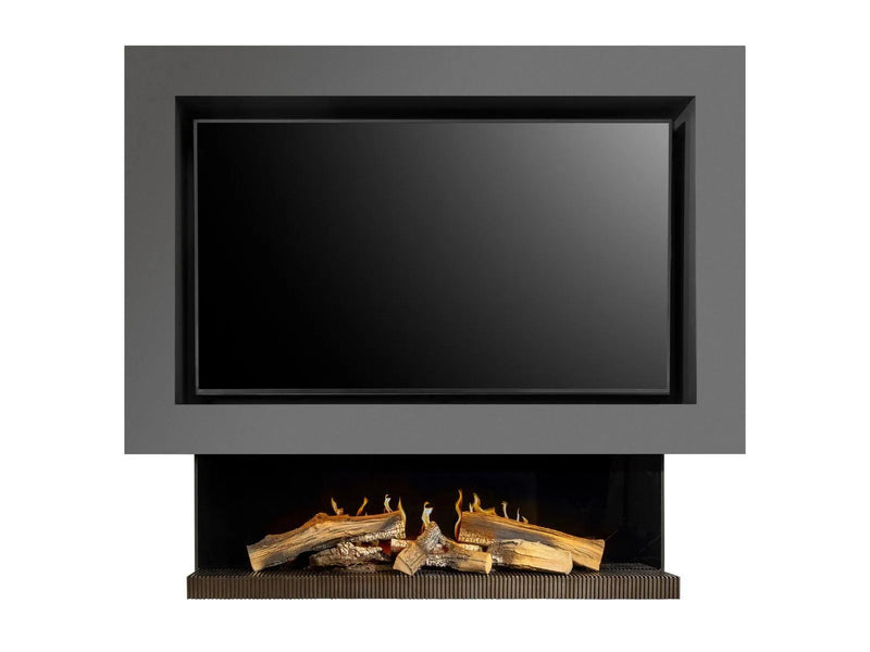 Kalfire E-Series 147 cm – Elektrokamin mit offenem Holz- und Flammenbild