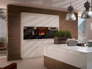 The Flame Kitchen - caminetto da incasso, vista frontale, ad acqua nebulizzata - Efesto Home