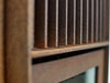 RB73 Quercus caminetto a legna per esterno in acciaio corten - Efesto Home