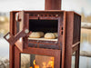 RB73 Quercus caminetto a legna per esterno in acciaio corten - Efesto Home