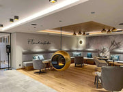 The Flame Sphere - caminetto, da appendere al soffitto, ad acqua nebulizzata - Efesto Home