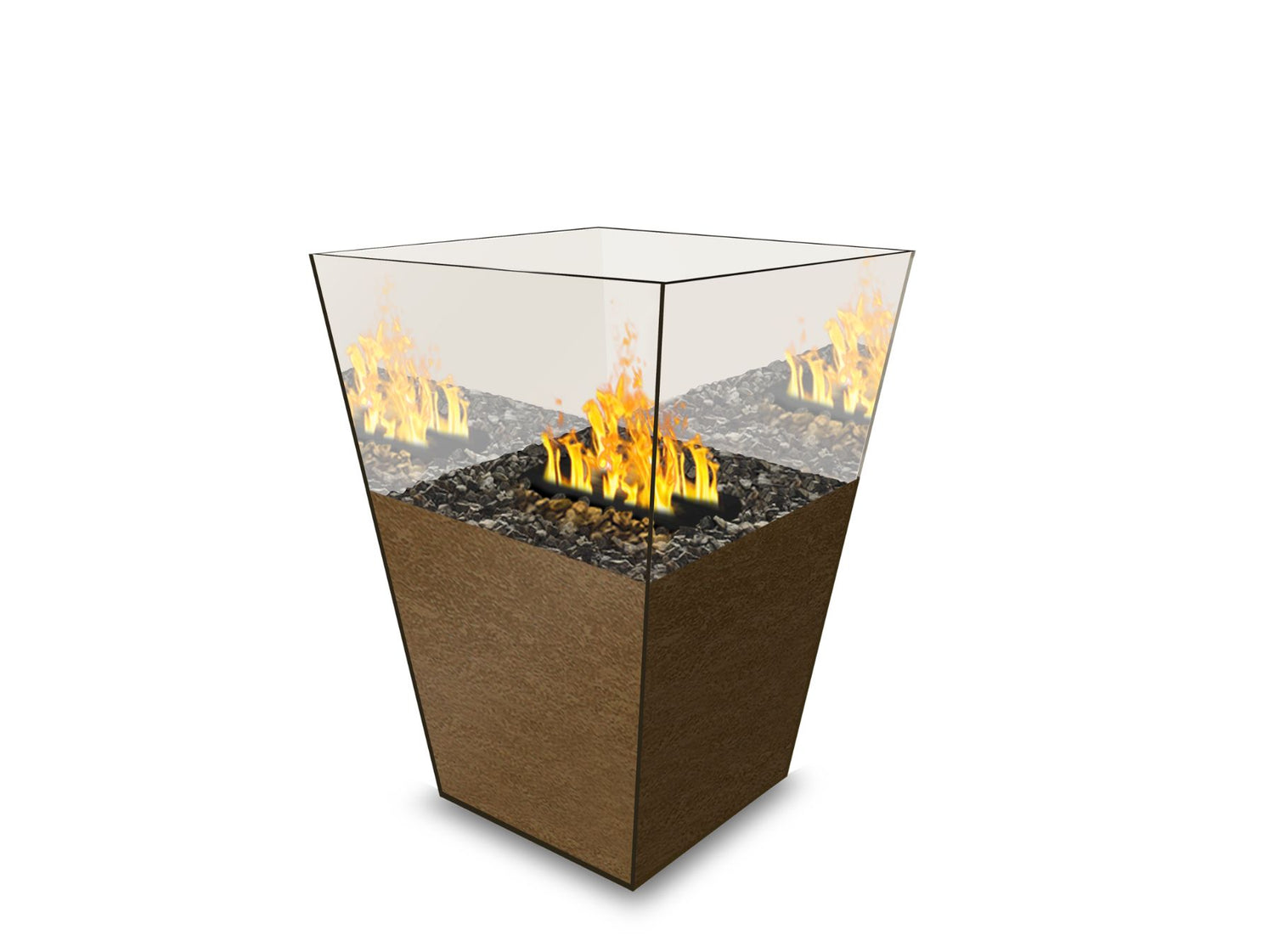 Caminetti da terra di design contemporane