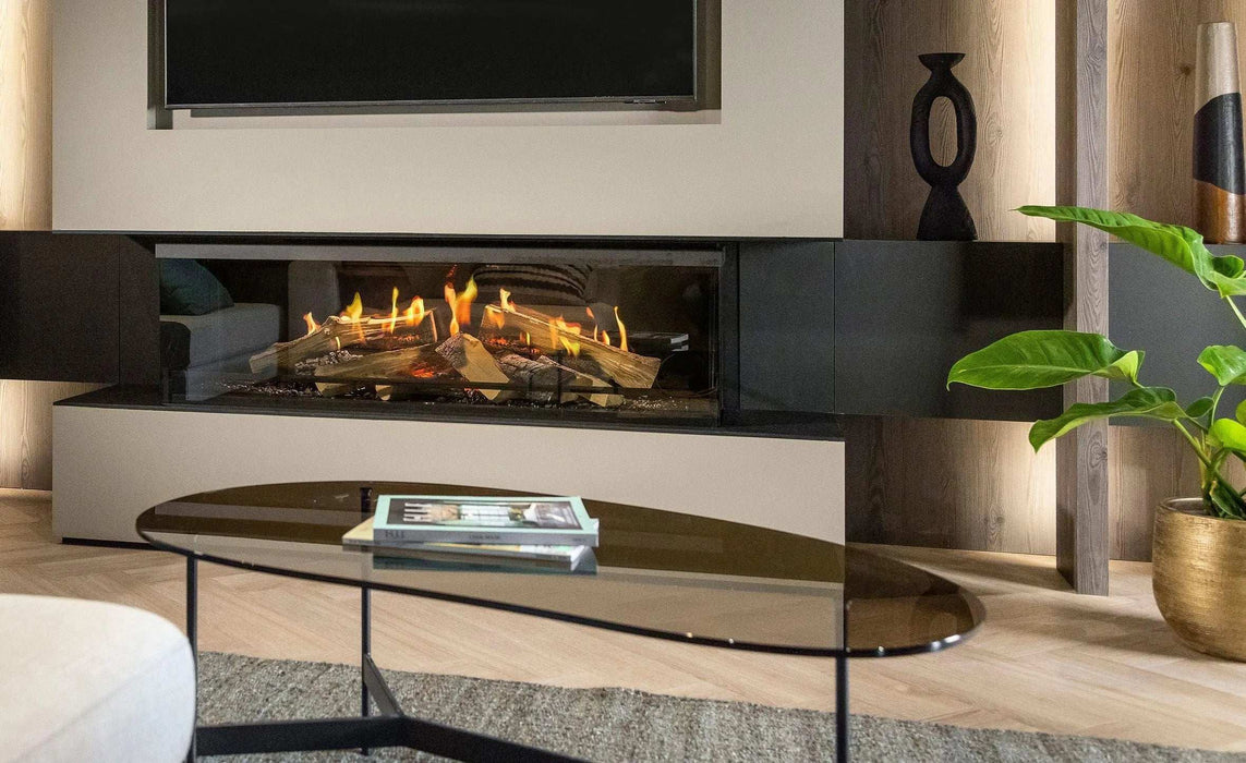 Kalfire E-one 160S - caminetto elettrico da incasso, modello trifacciale