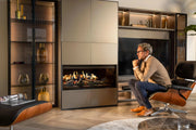 Kalfire E-one 100F FR - caminetto elettrico, modello frontale