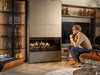Kalfire E-one 100F - caminetto elettrico da incasso, modello frontale
