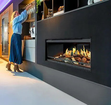 Kalfire E-one 100F - elektrischer Hologramm-Einbaukamin, Frontmodell