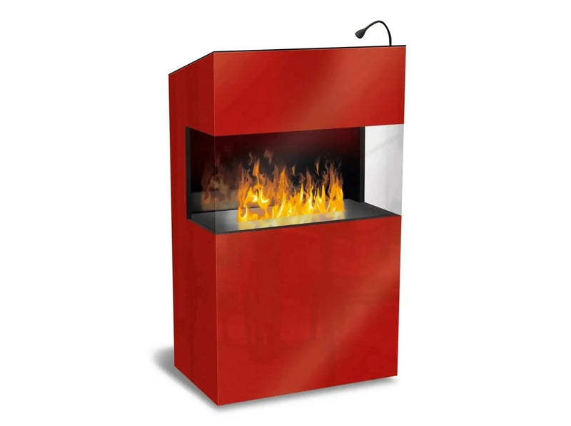 The Flame Welcome - tavolino reception con caminetto ad acqua nebulizzata - Efesto Home