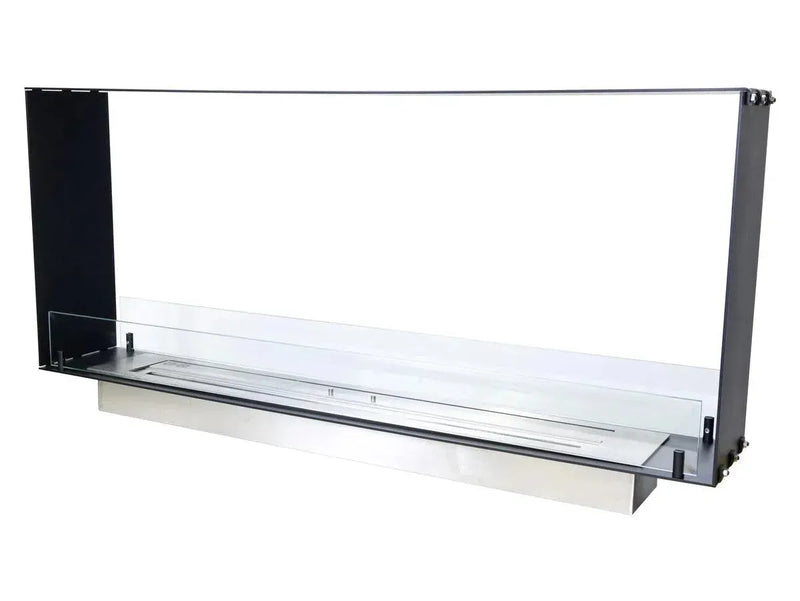 Efesto Bifacciale - Caminetto a bioetanolo con vista bifacciale, in varie misure, lunghezza 120 cm - Efesto Home