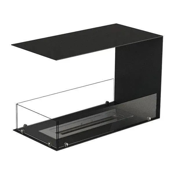 Efesto Forma U - Caminetto a bioetanolo con vista su tre lati, lunghezza 80 cm - Efesto Home