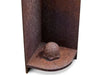 RB73 Fennek 80 caminetto a legna per esterno in acciaio corten - Efesto Home