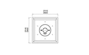 Ecosmart Nova 600 ciotola a etanolo quadrato - Efesto Home