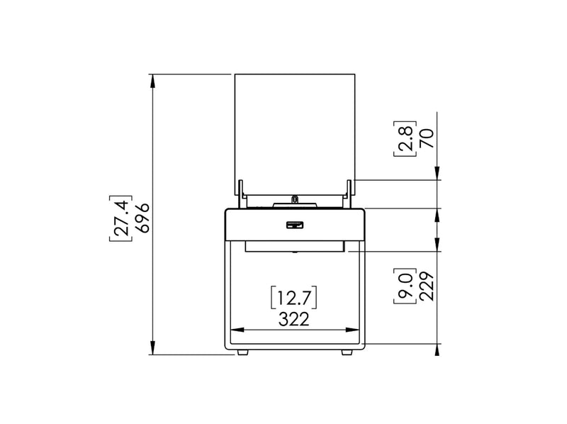 Ecosmart Pop 3L caminetto a bioetanolo - Efesto Home