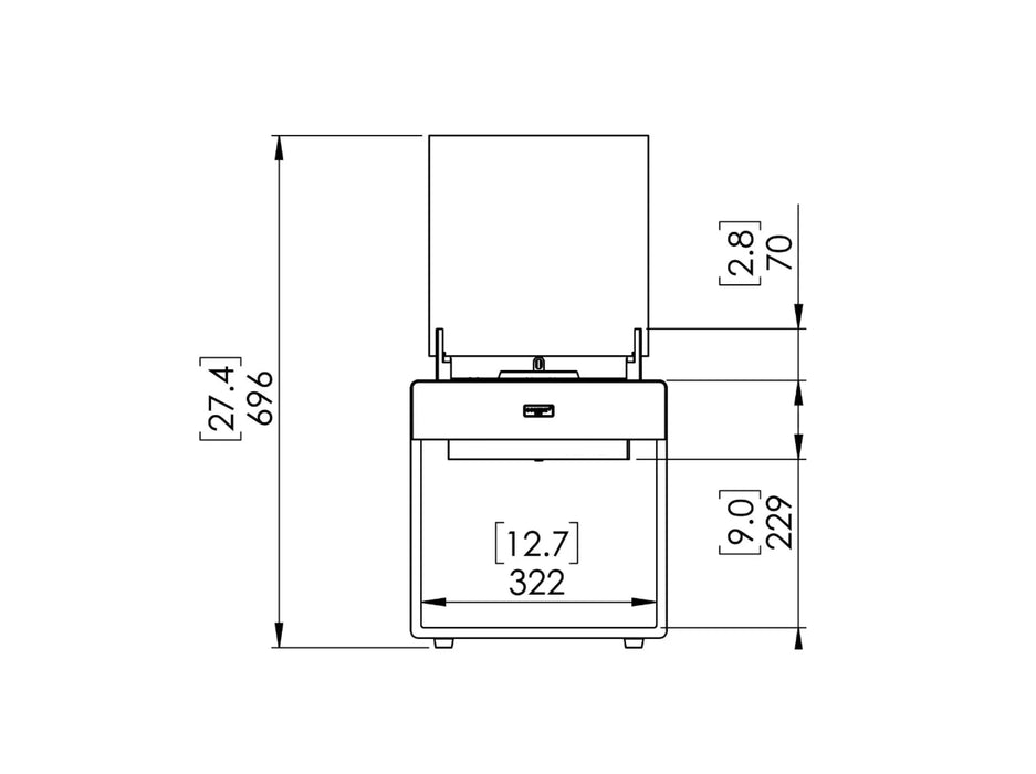 Ecosmart Pop 3L caminetto a bioetanolo - Efesto Home