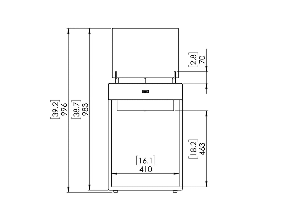 Ecosmart Pop 8T caminetto a bioetanolo - Efesto Home