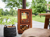 RB73 Quaruba XL mobile, caminetto a legna per esterno in acciaio corten - Efesto Home